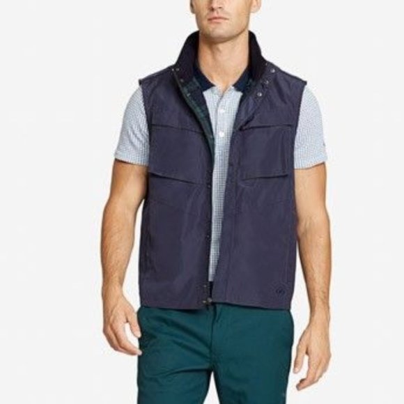 MENS Bonobos Hooded Wescoe Vest Jacket Navy S - Picture 16 of 16